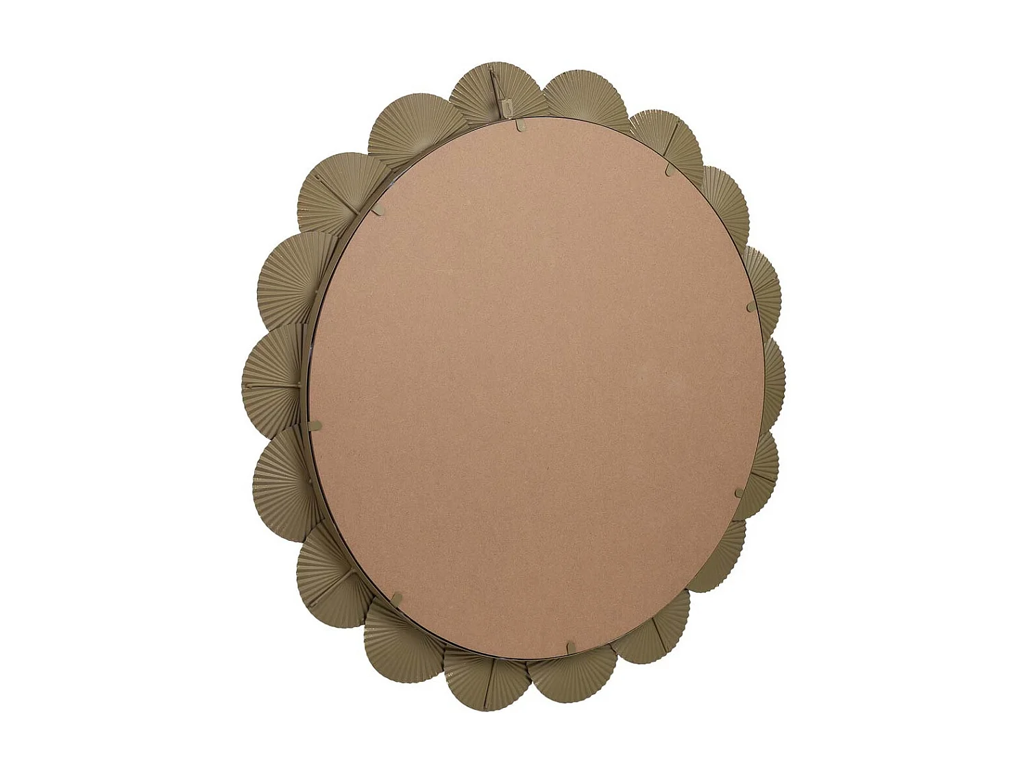 Miroir mural en métal 90x90x03h cm