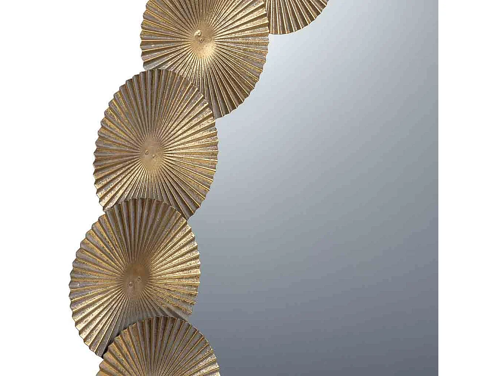 Miroir mural en métal 90x90x03h cm