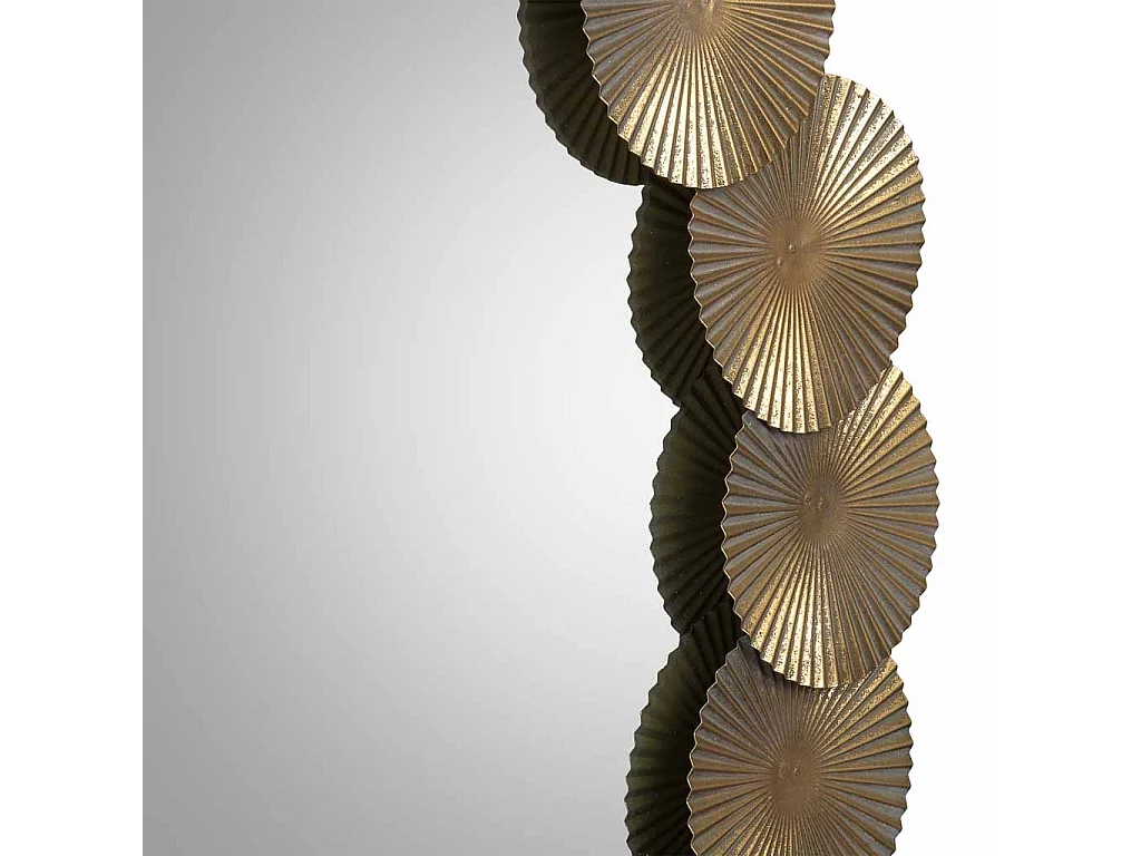 Miroir mural en métal 90x90x03h cm