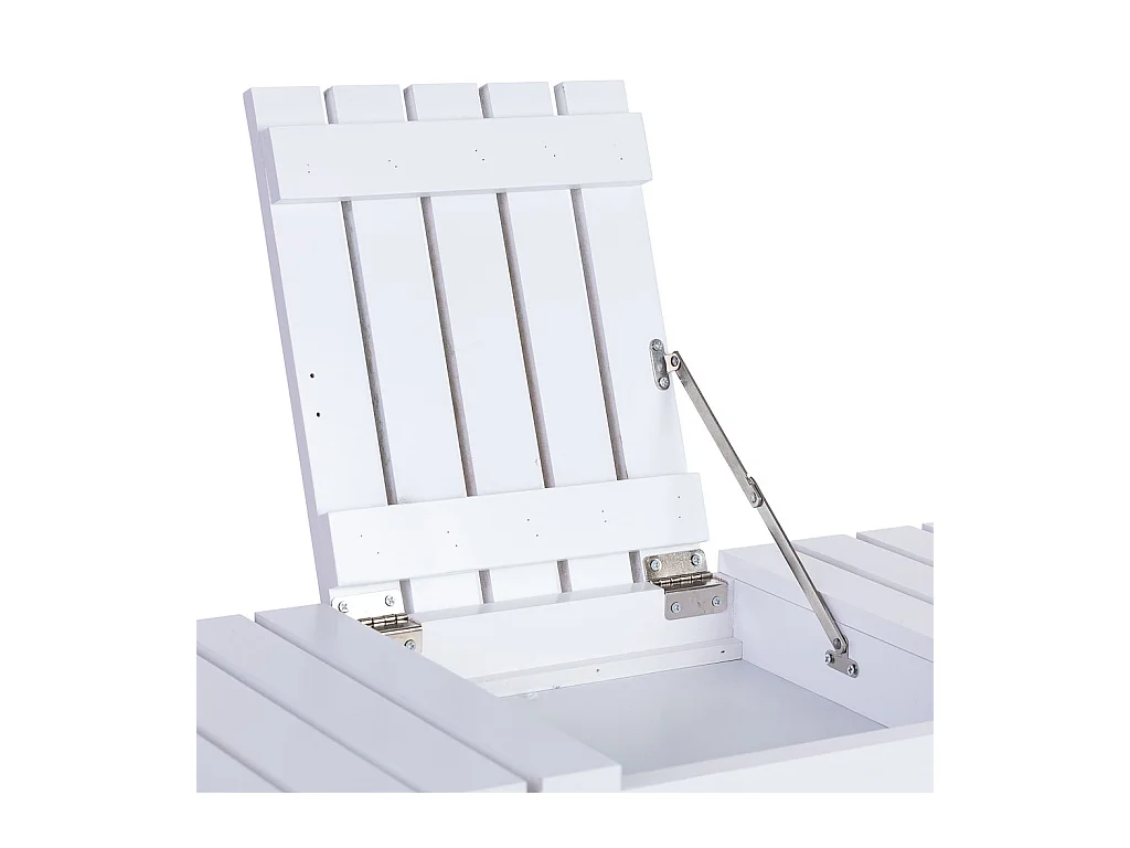 Banqueta zapatero de madera blanco 90x29x45h cm