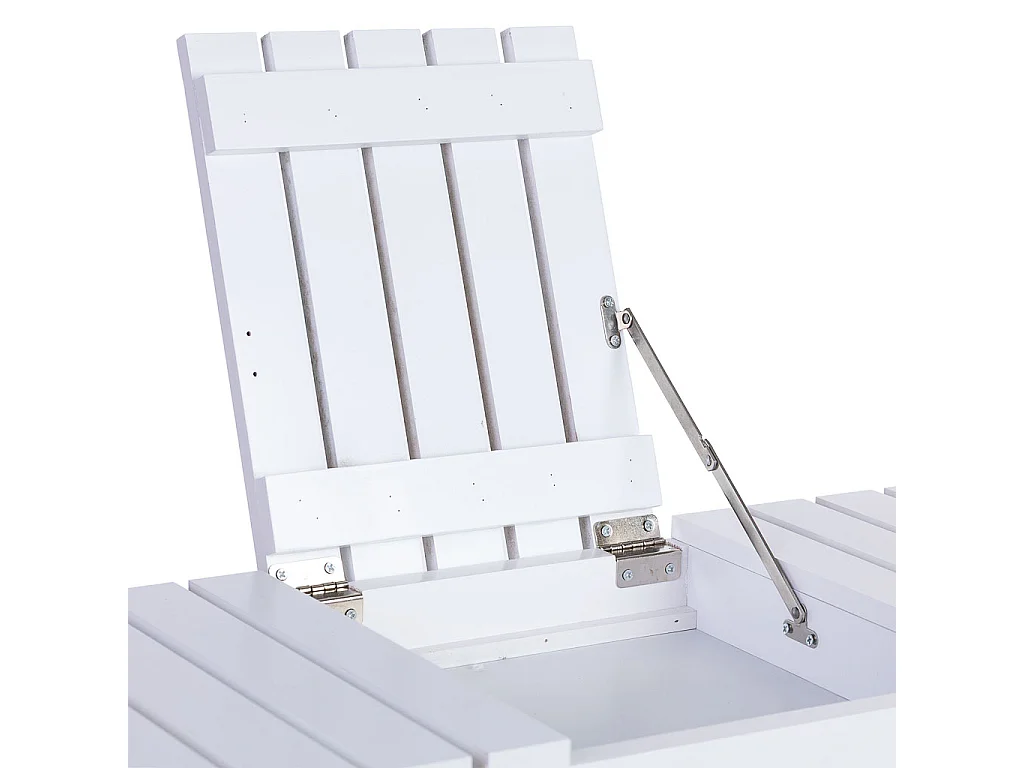 Banqueta zapatero de madera blanco 90x29x45h cm