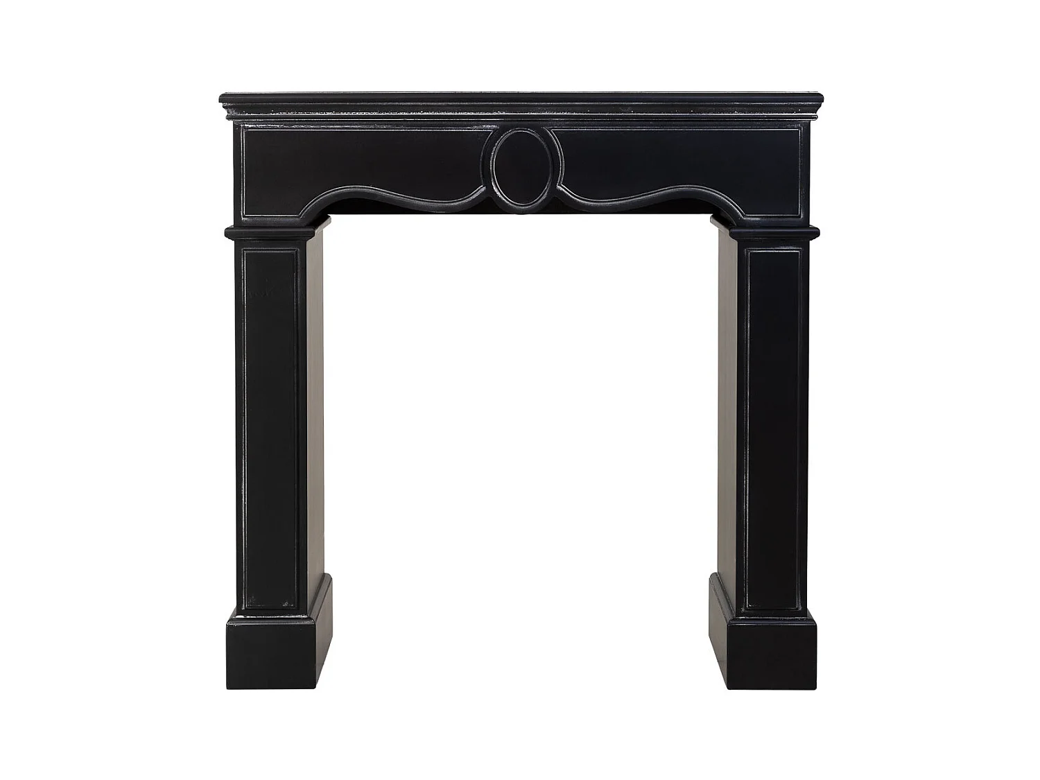 Moldura de lareira em madeira 100x40x100h cm