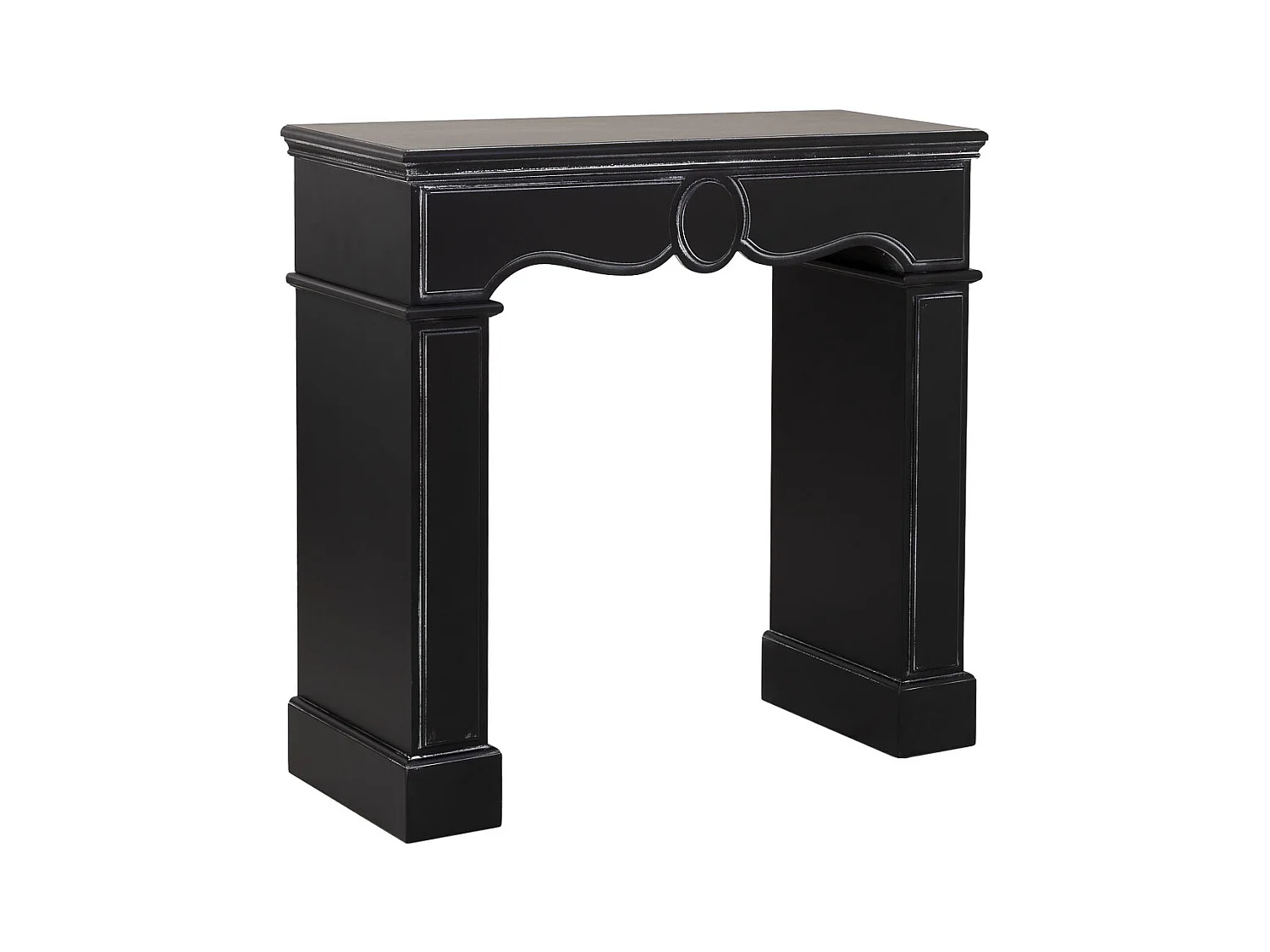 Moldura de lareira em madeira 100x40x100h cm