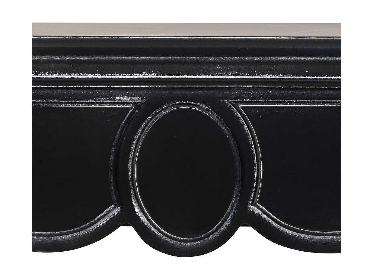 Moldura de lareira em madeira 100x40x100h cm