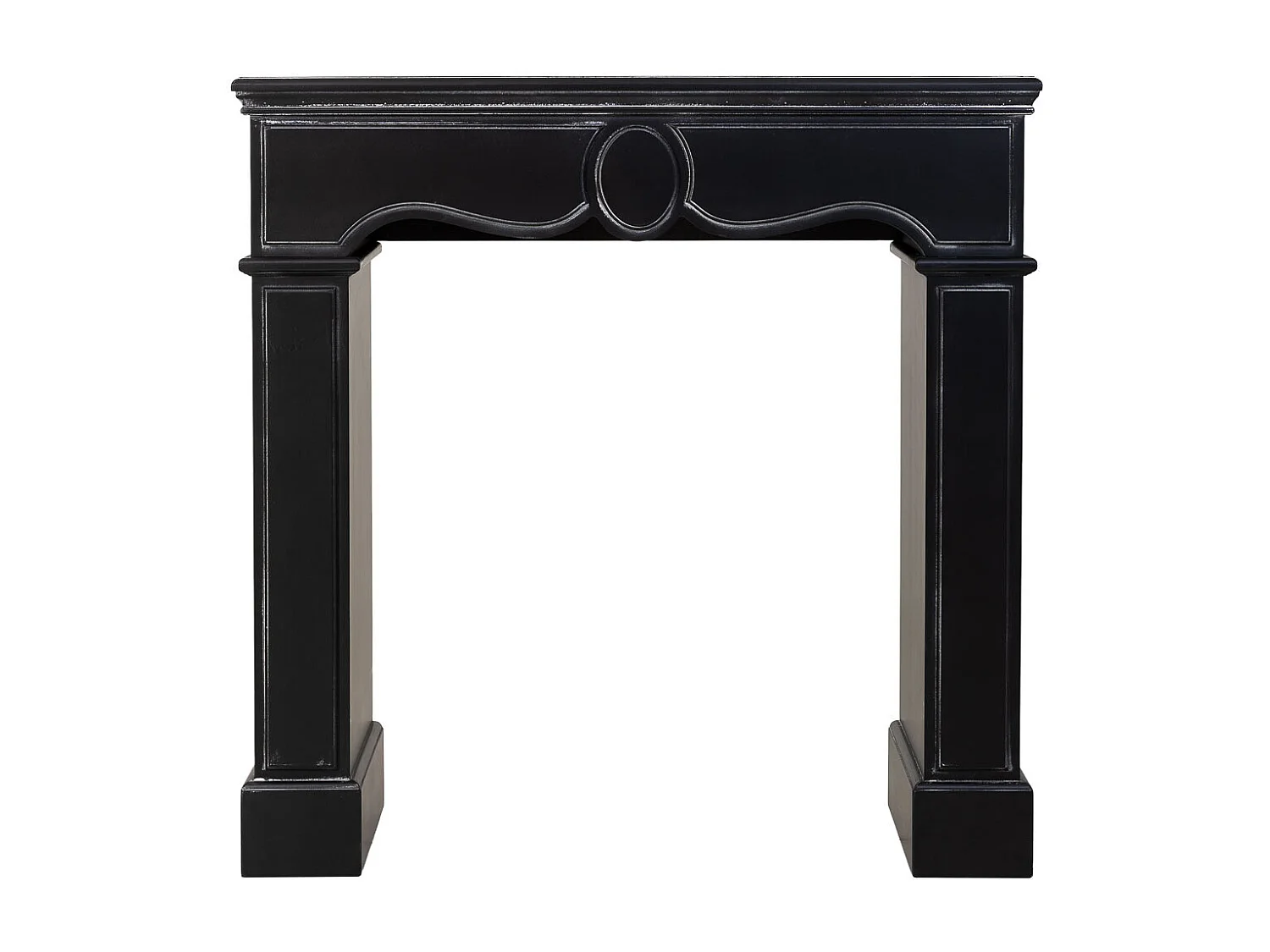 Holzkaminverkleidung 100x40x100h cm Schwarz