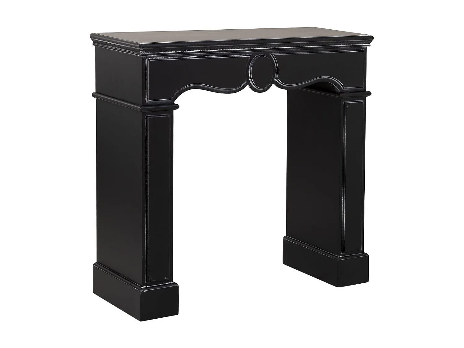 Holzkaminverkleidung 100x40x100h cm Schwarz