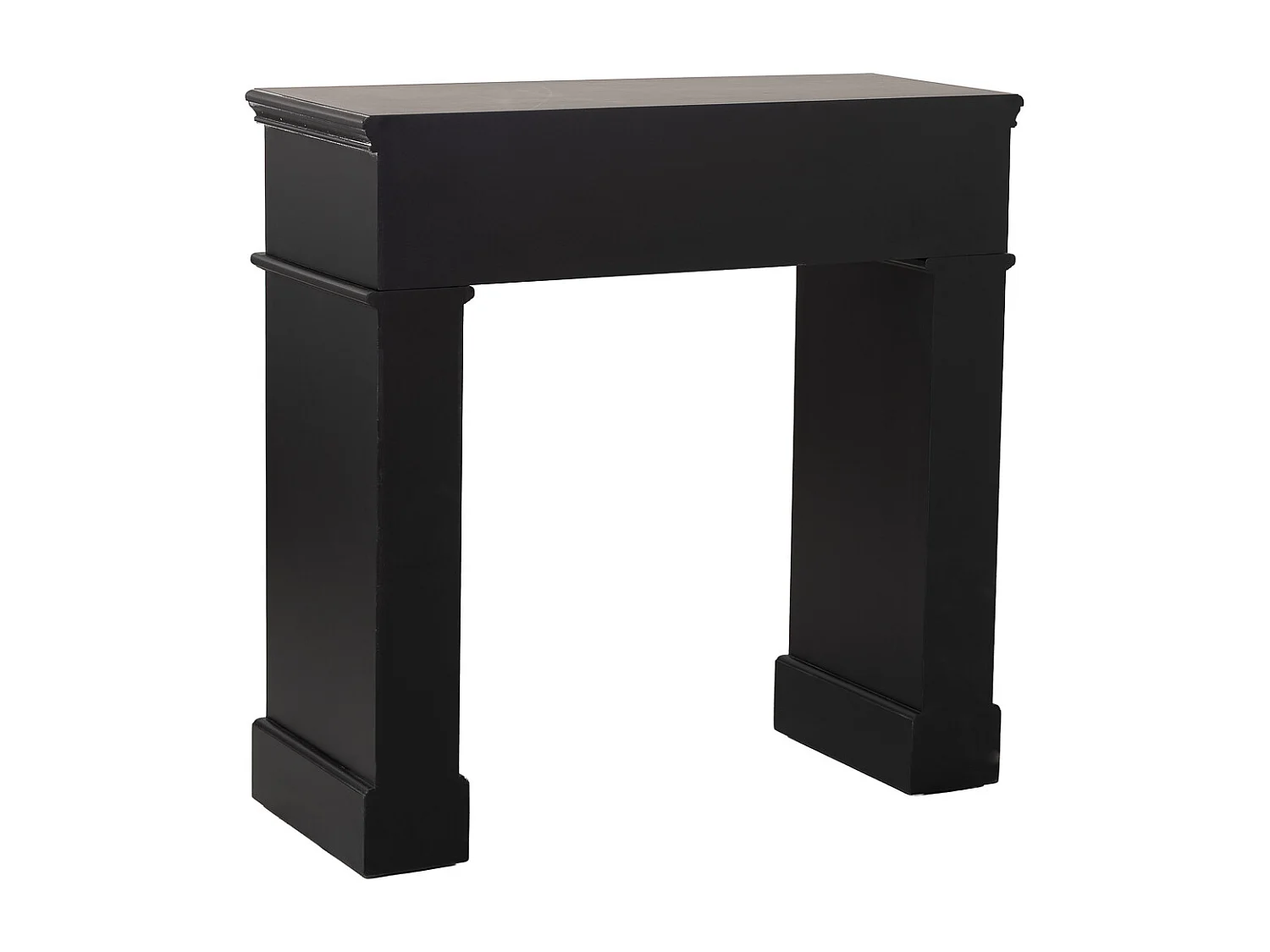 Holzkaminverkleidung 100x40x100h cm Schwarz