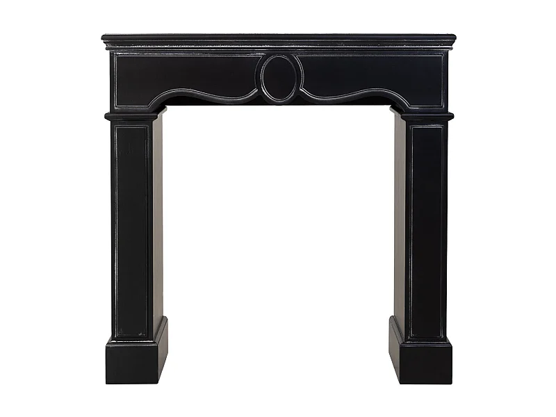 Moldura de lareira em madeira 100x40x100h cm