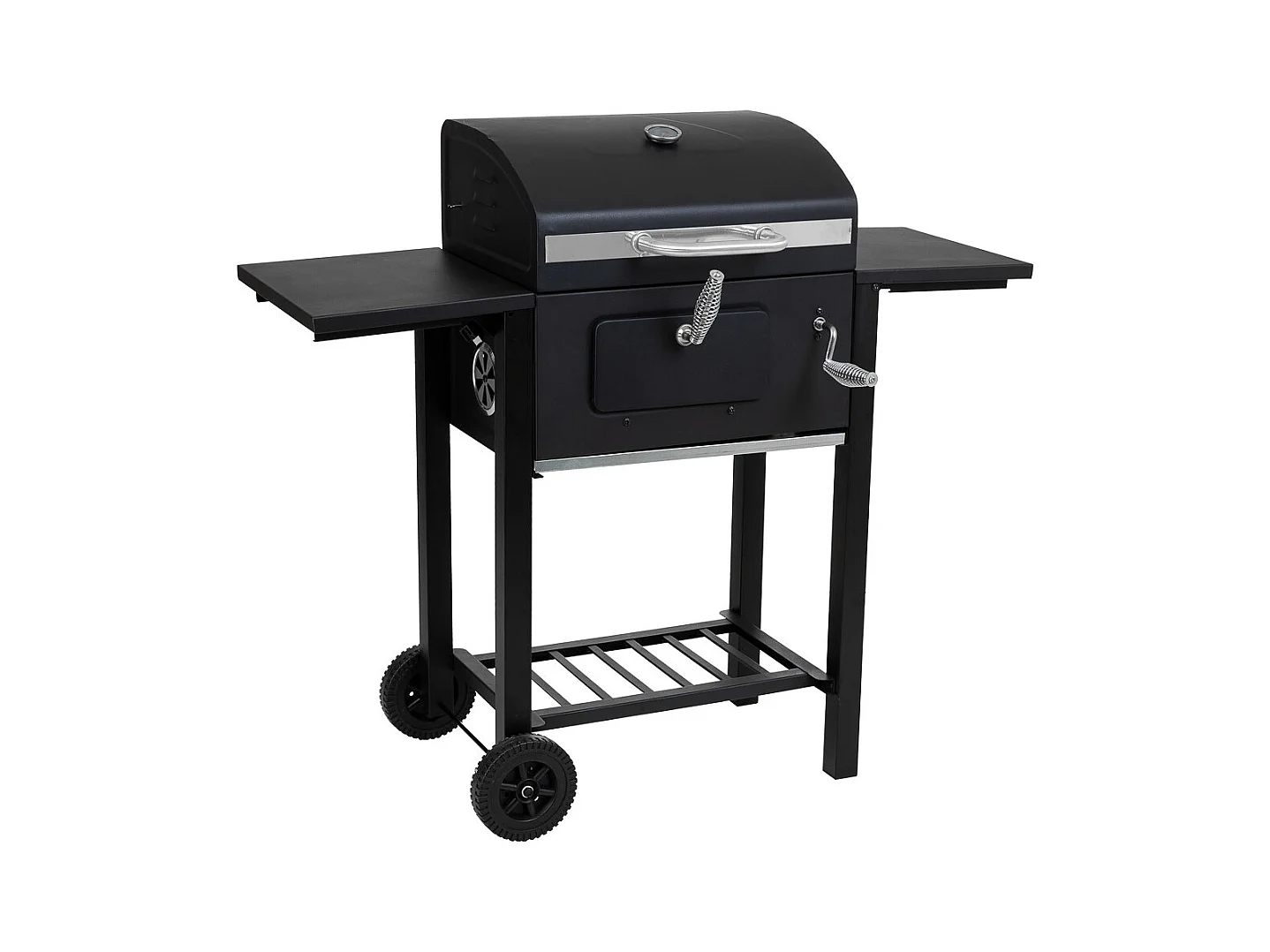 Barbacoa carro de metal negro 98x48x96h cm