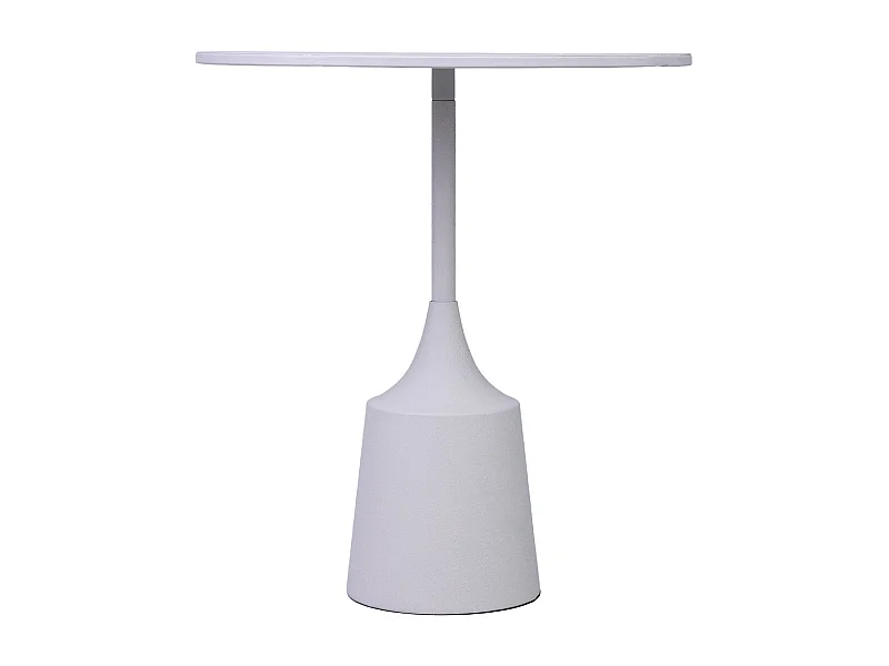 Mesa de apoio em metal branco 40x40x44h cm