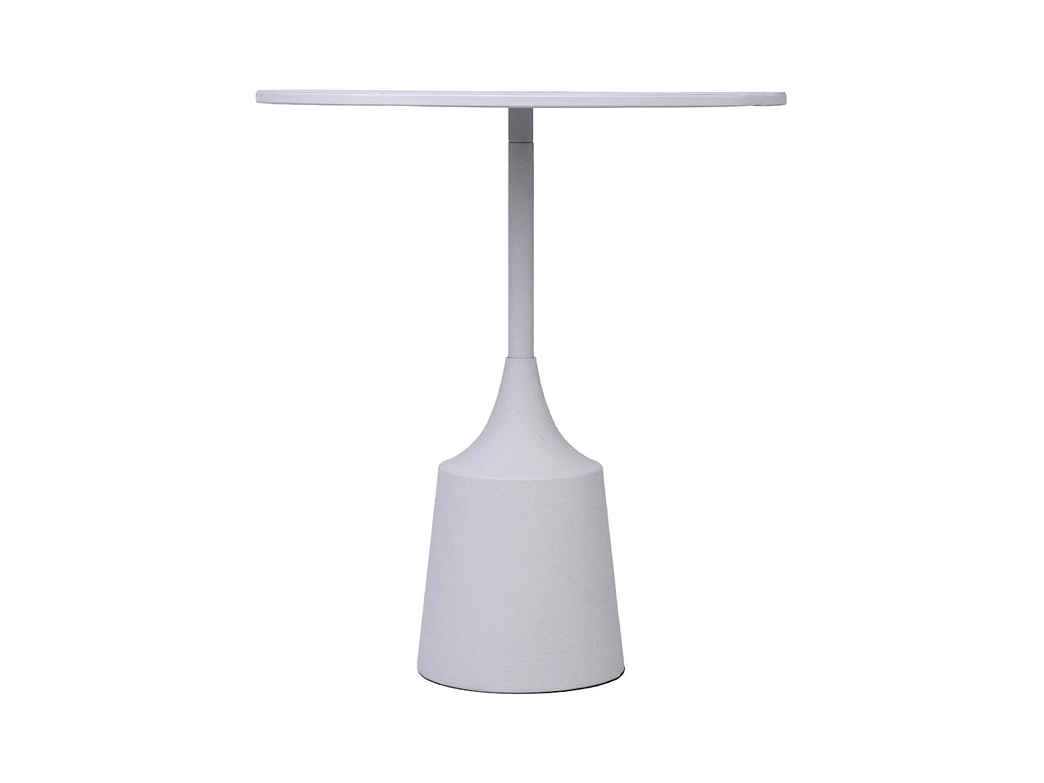 Mesa de apoio em metal branco 40x40x44h cm