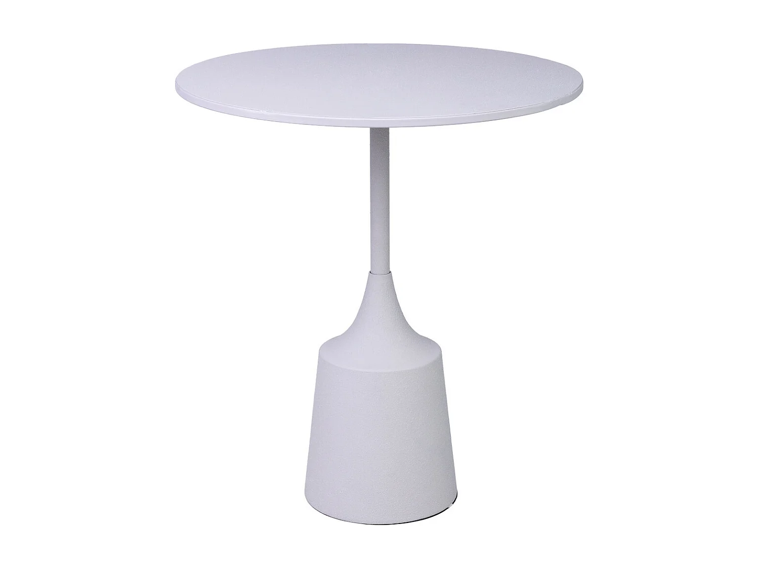 Mesa de apoio em metal branco 40x40x44h cm