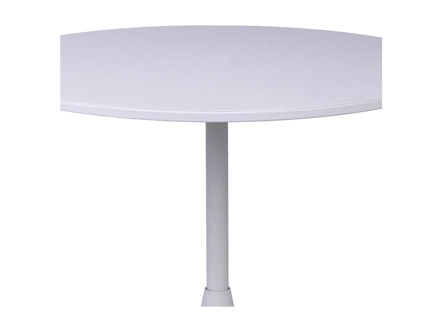 Mesa de apoio em metal branco 40x40x44h cm