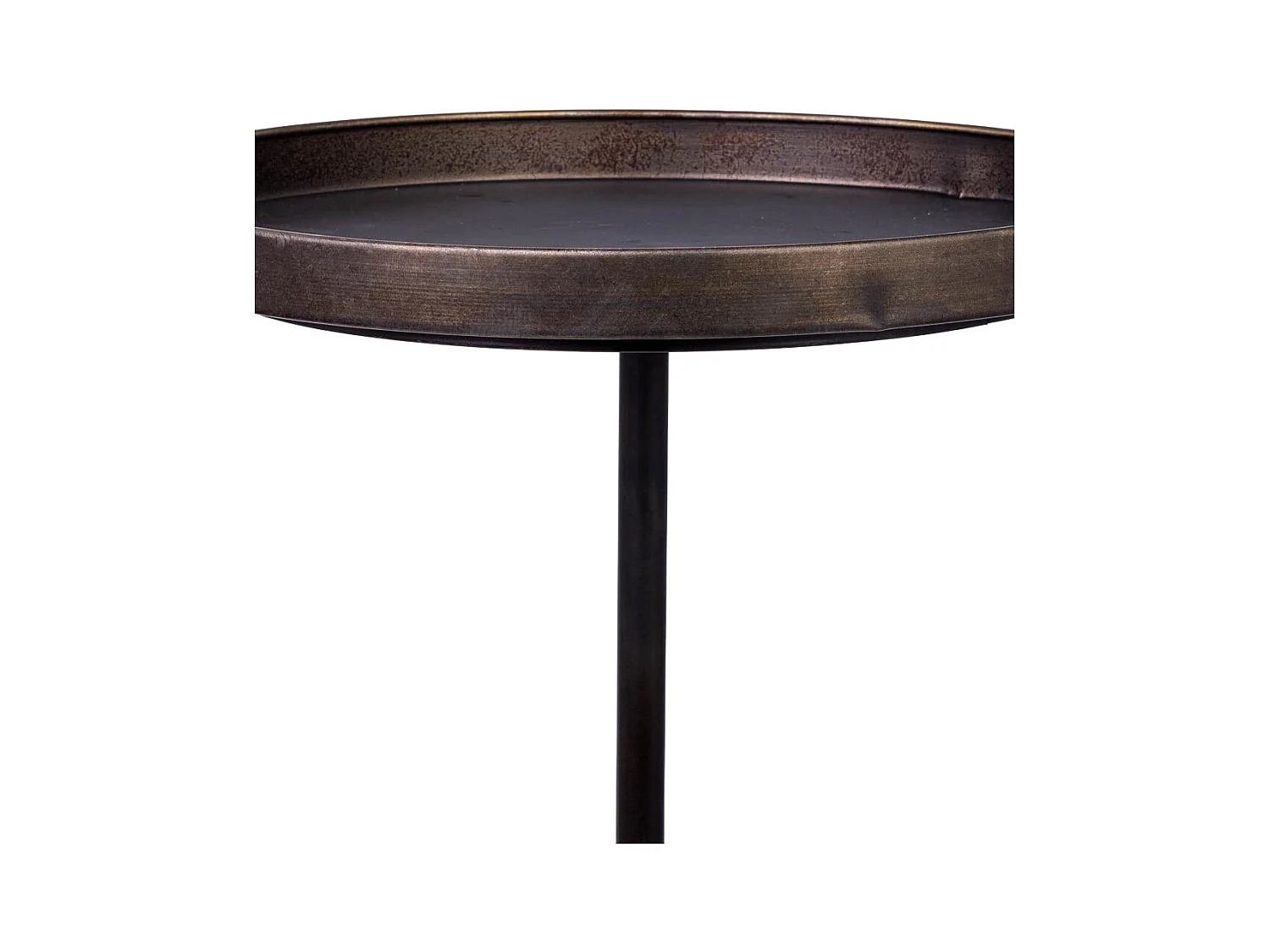 Mesa auxiliar de metal 30x30x60.5h cm