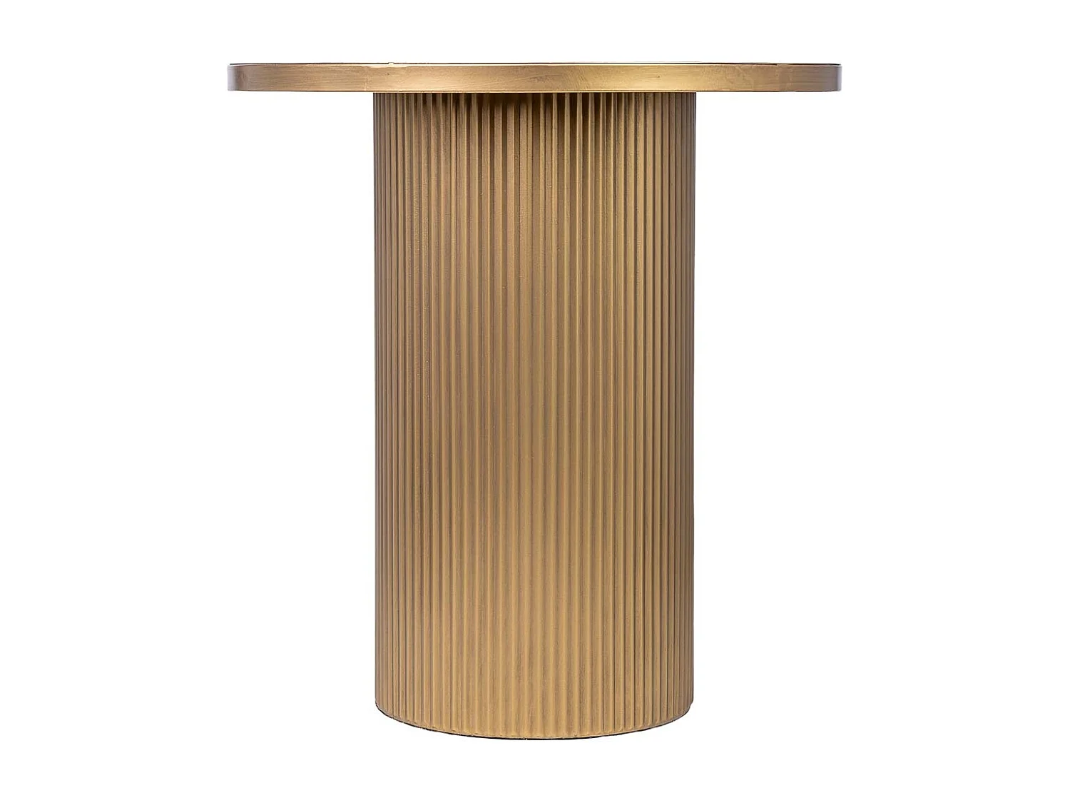 Tavolino in metallo 48x48x51h cm Oro