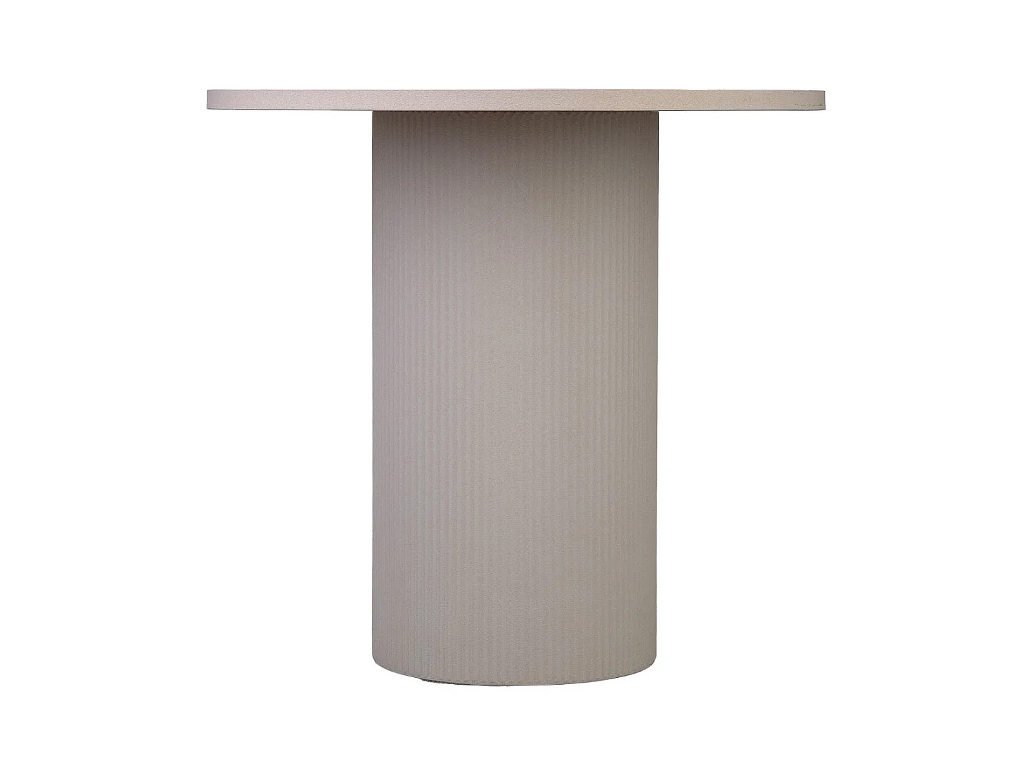 Mesa de apoio em metal e madeira 65x65x60,5h cm