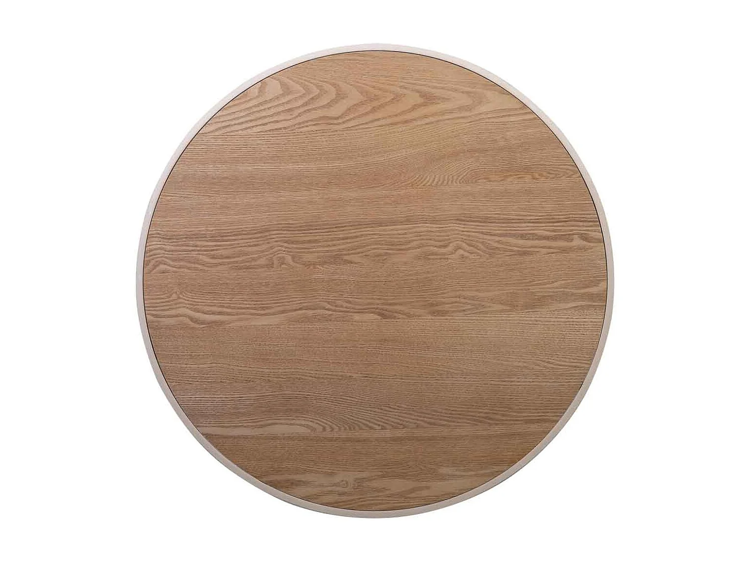 Mesa auxiliar de metal y madera 65x65x60.5h cm