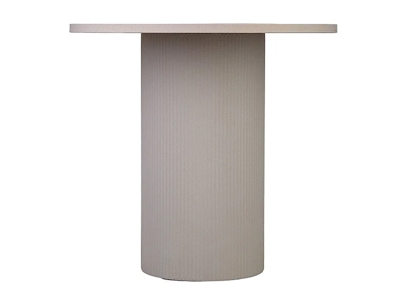 Mesa auxiliar de metal y madera 65x65x60.5h cm