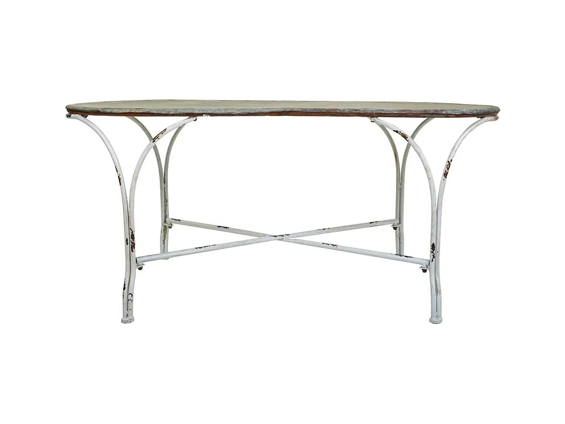 Mesa de centro em metal 120,5x65x52h cm