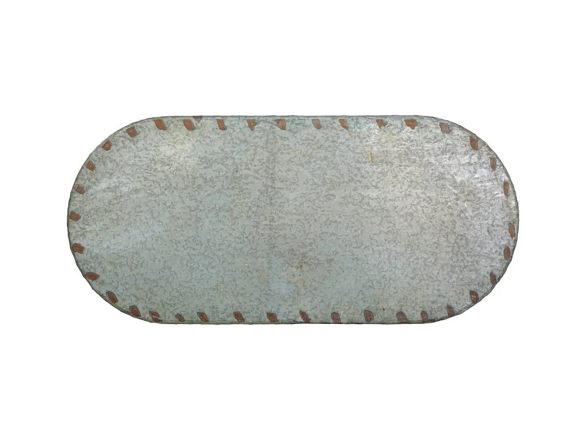 Mesa de centro em metal 120,5x65x52h cm