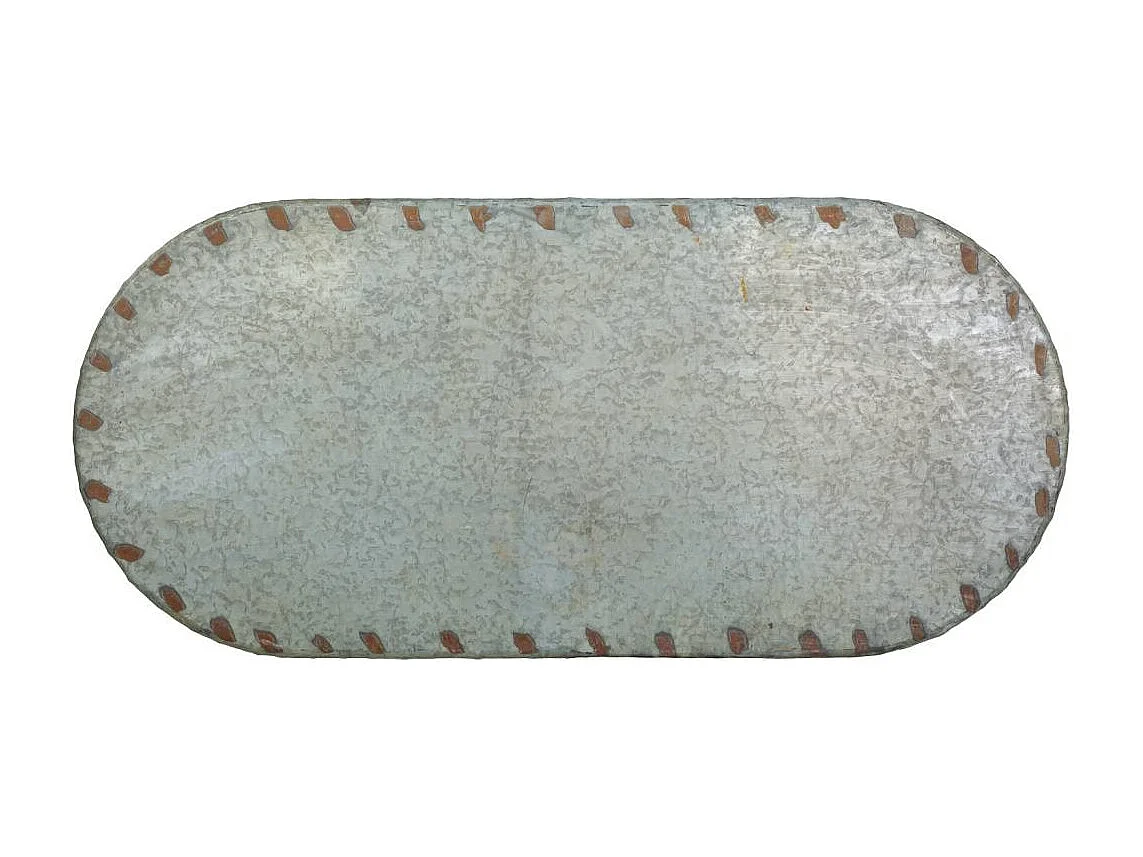 Mesa de centro em metal 120,5x65x52h cm