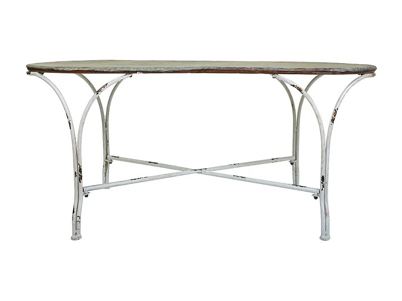 Mesa de centro em metal 120,5x65x52h cm