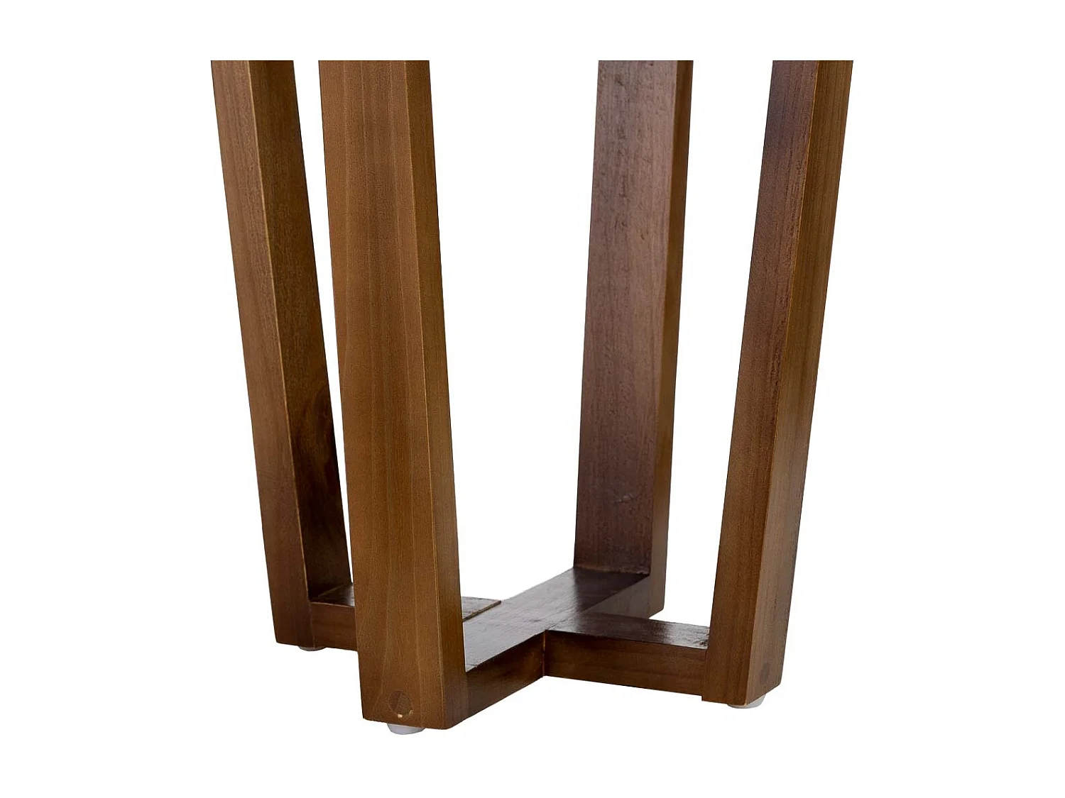 Mesa auxiliar de madeira e madrepérola cinza d36x40h cm