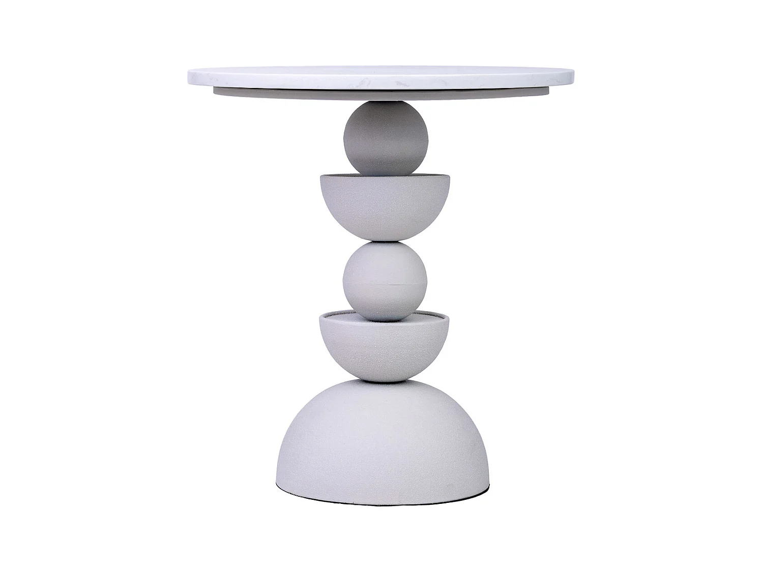 Mesa de apoio em metal e madeira branca 40,5x40,5x45h cm