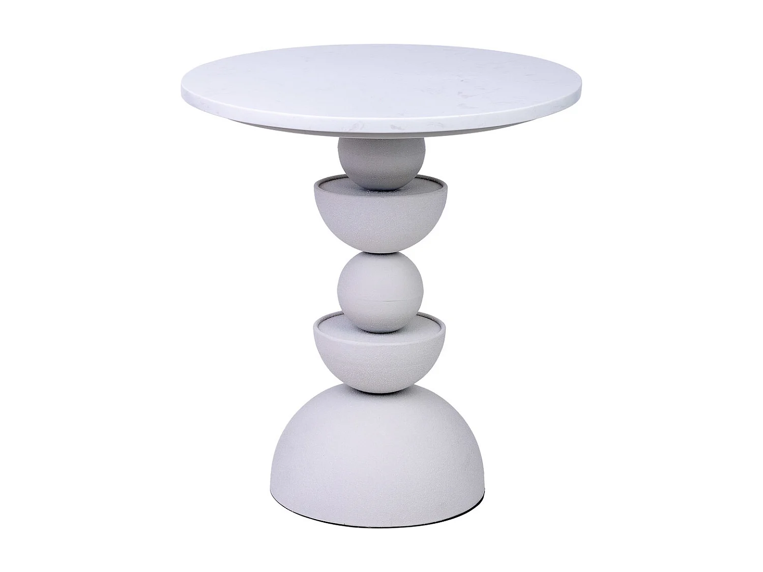 Mesa de apoio em metal e madeira branca 40,5x40,5x45h cm