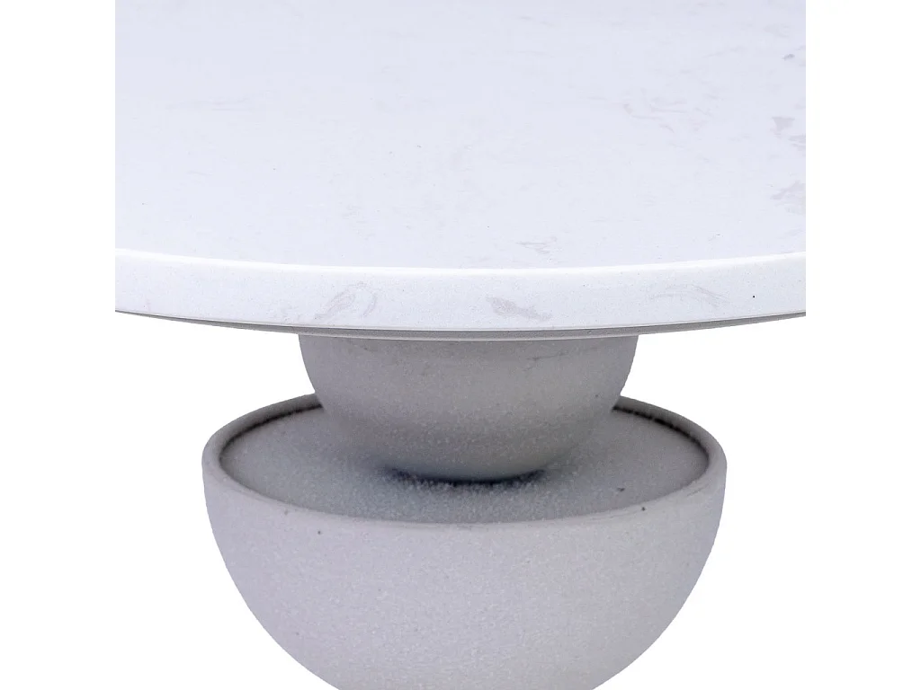 Mesa de apoio em metal e madeira branca 40,5x40,5x45h cm