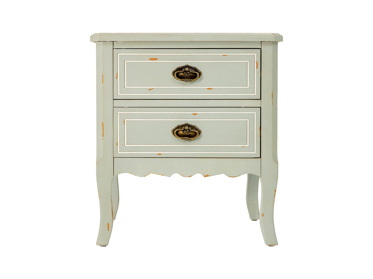 Secretária em madeira com duas gavetas 50x38x55h cm