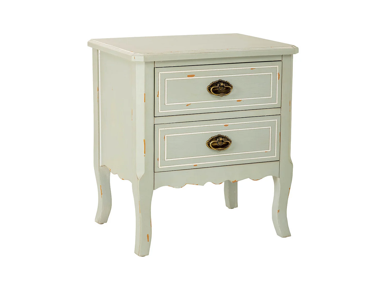 Secretária em madeira com duas gavetas 50x38x55h cm