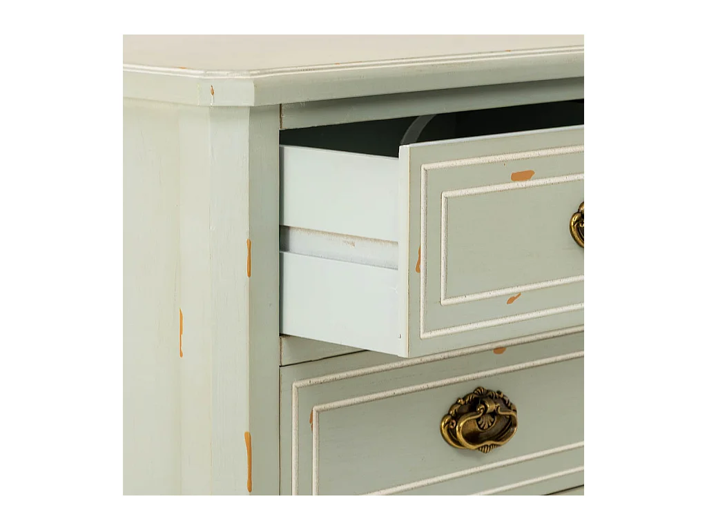 Secretária em madeira com duas gavetas 50x38x55h cm