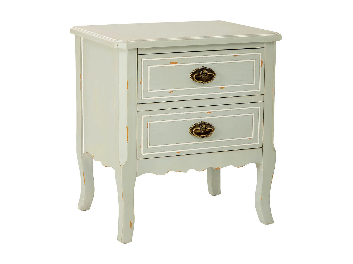 Secretária em madeira com duas gavetas 50x38x55h cm