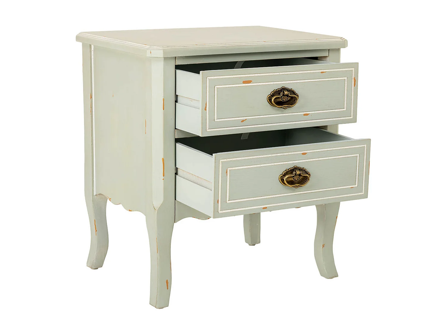 Secretária em madeira com duas gavetas 50x38x55h cm