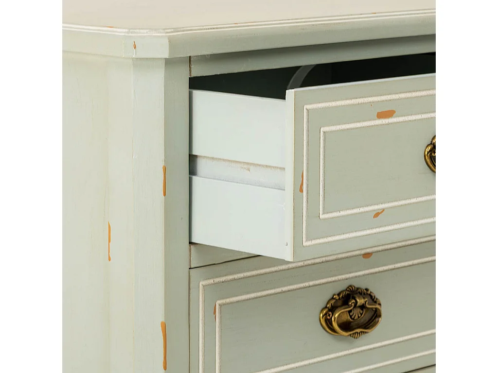 Secretária em madeira com duas gavetas 50x38x55h cm