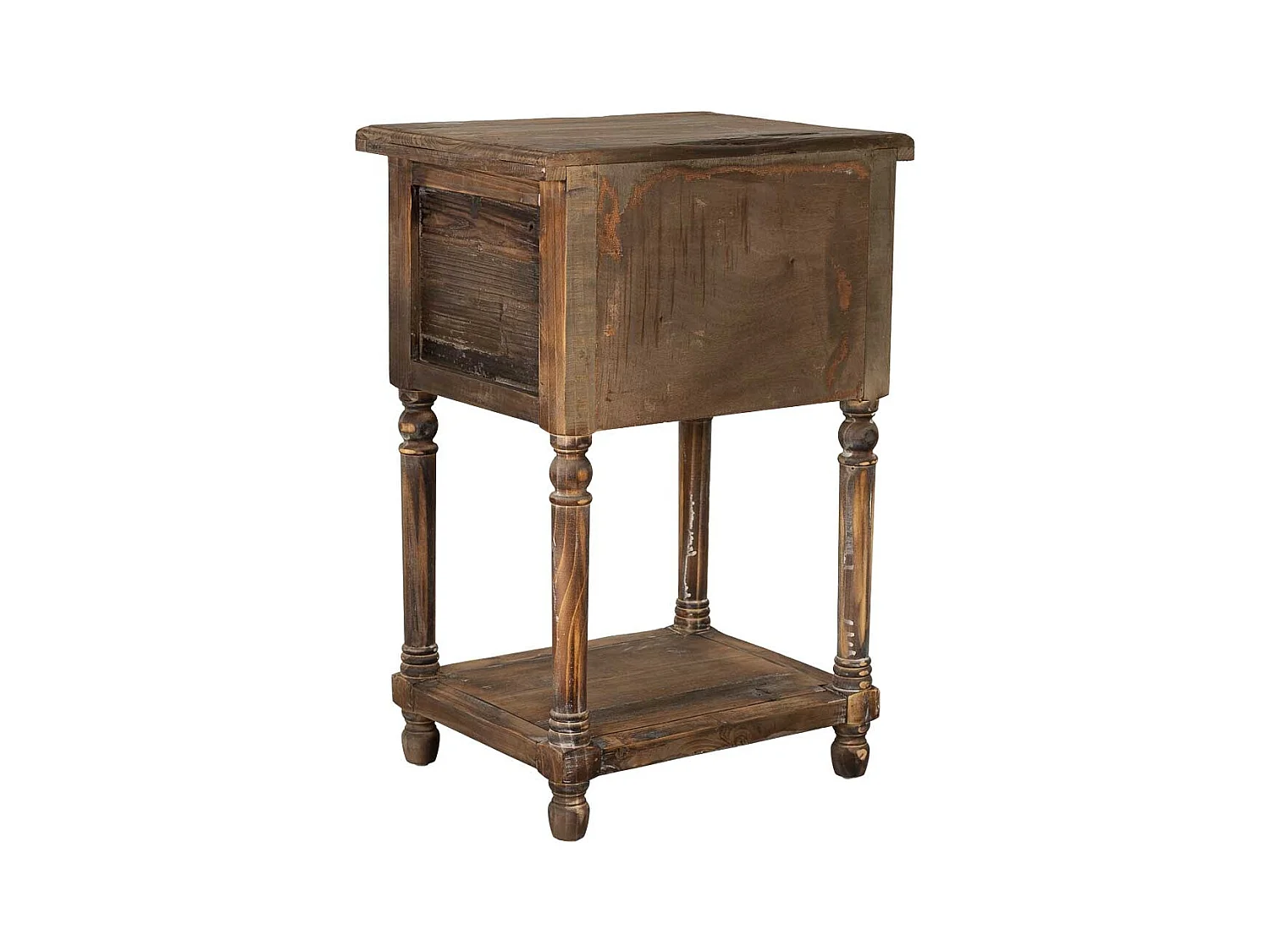 Mesita de madera con 2 cajones 48,5x38x72,5h cm