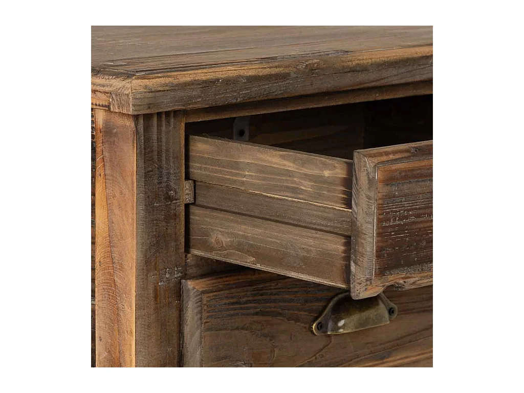 Mesita de madera con 2 cajones 48,5x38x72,5h cm