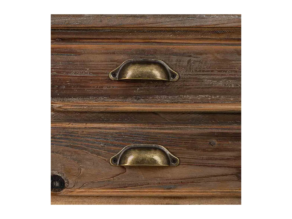 Mesita de madera con 2 cajones 48,5x38x72,5h cm