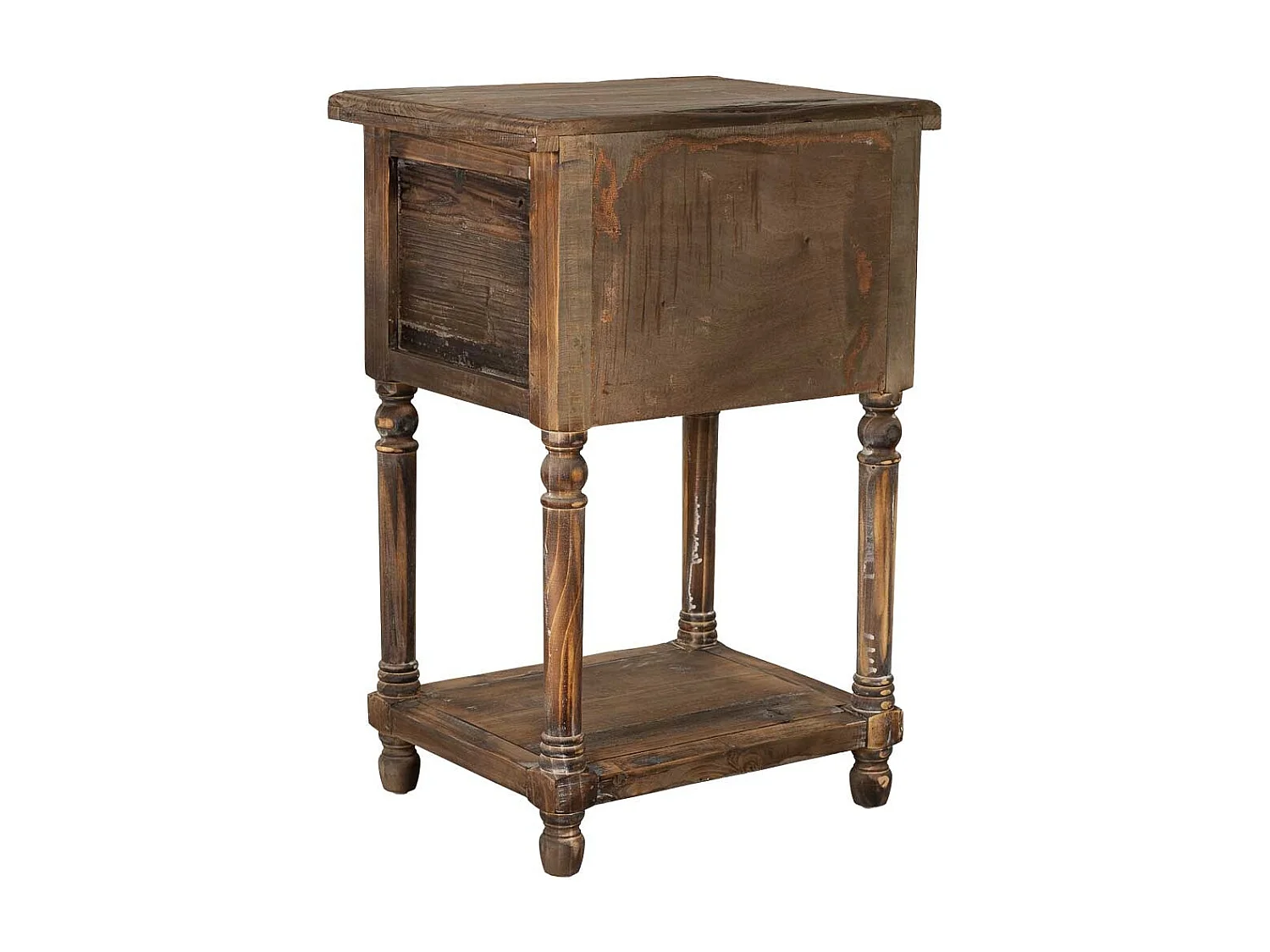 Mesita de madera con 2 cajones 48,5x38x72,5h cm