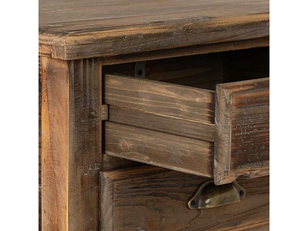 Mesita de madera con 2 cajones 48,5x38x72,5h cm