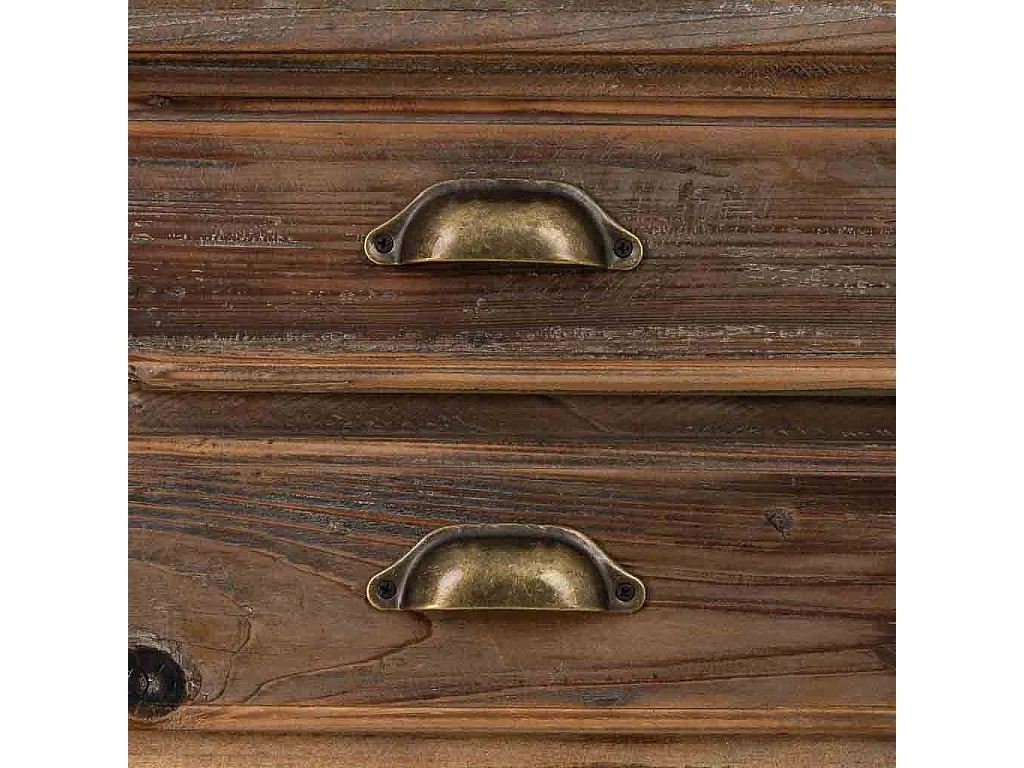 Mesita de madera con 2 cajones 48,5x38x72,5h cm