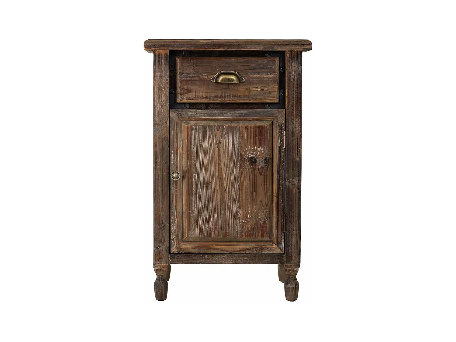 Secretária em madeira com 1 porta e 1 gaveta 48x35x76h cm