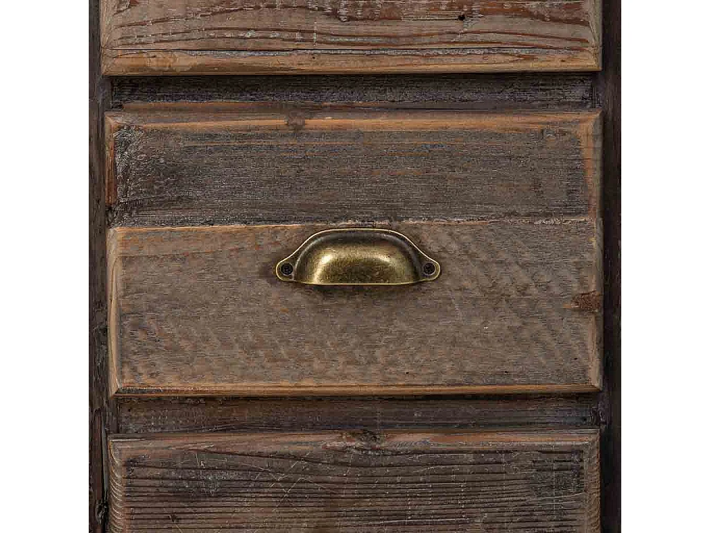 Mesa de cabeceira em madeira com 3 gavetas 48x38x76,5h cm