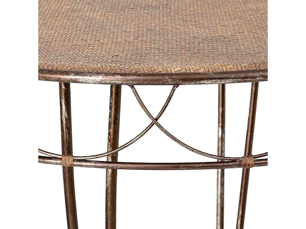 Mesa em metal 75,5x75,5x76,8h cm