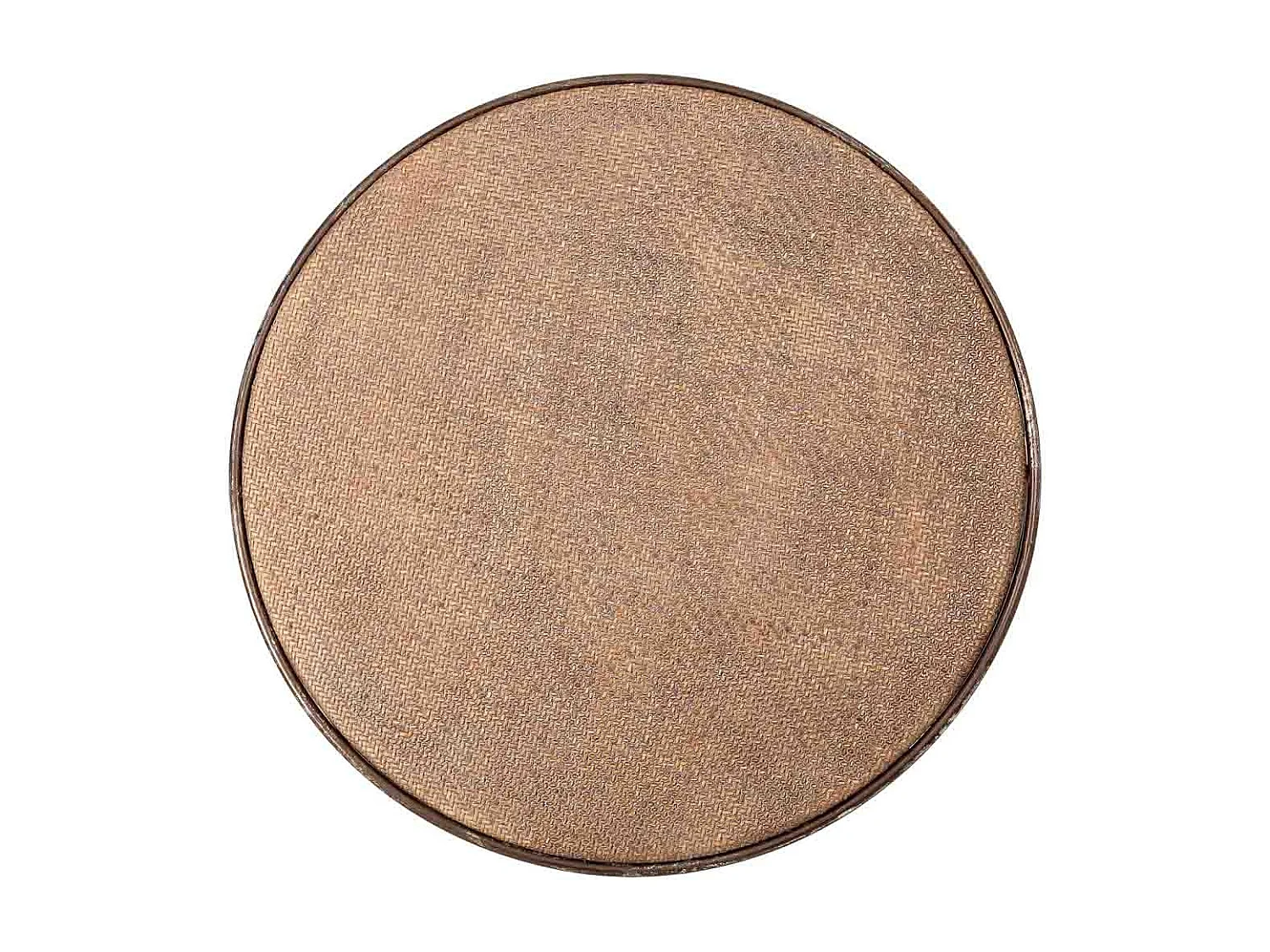 Tavolo in metallo 75,5x75,5x76,8h cm marrone