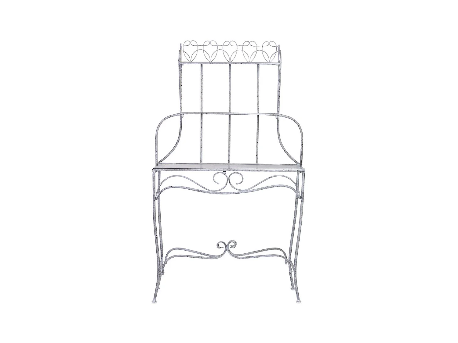 Étagère métallique d'exposition avec 2 étagères 90,81x36,83x158,12h cm