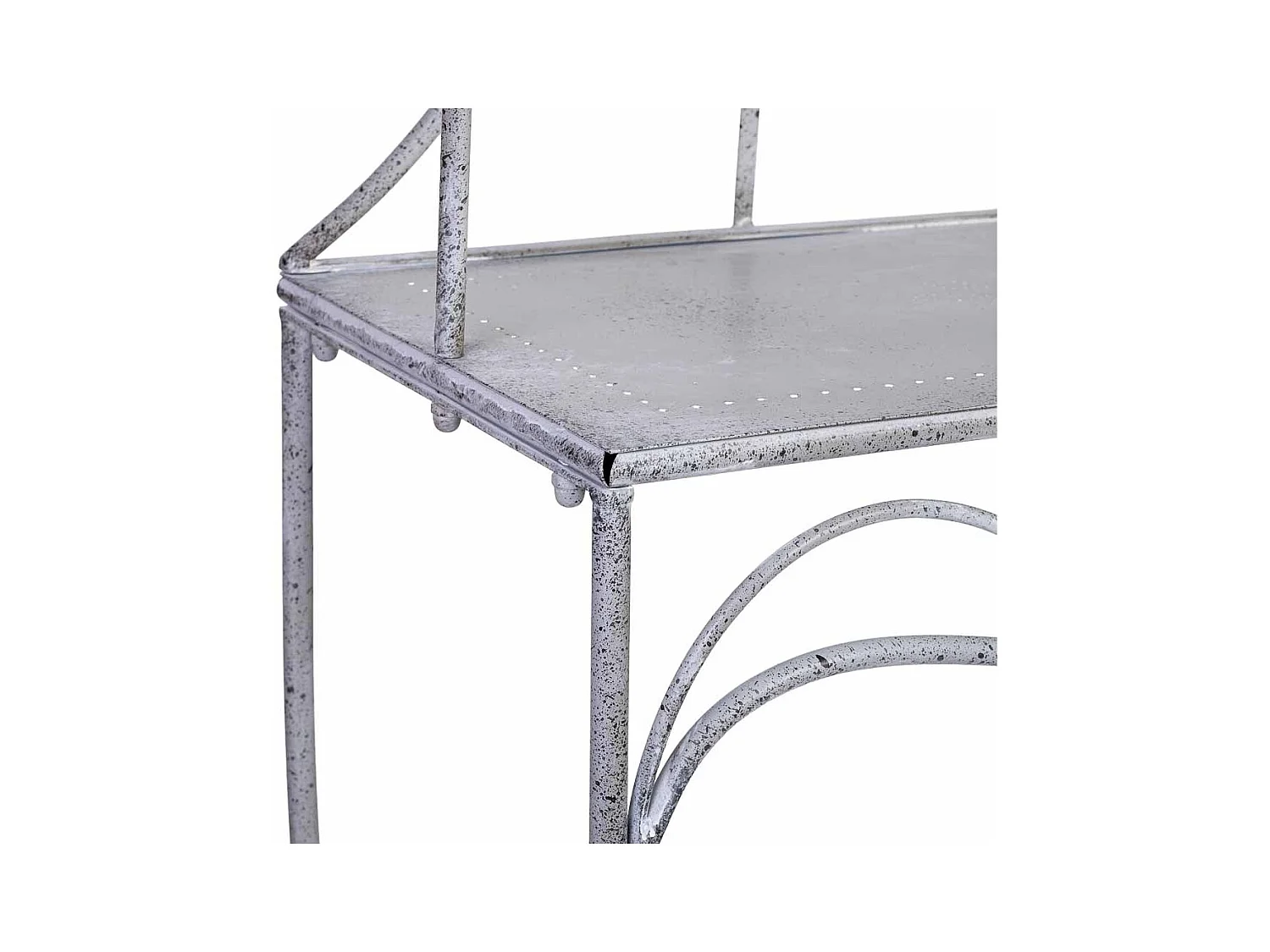 Étagère métallique d'exposition avec 2 étagères 90,81x36,83x158,12h cm