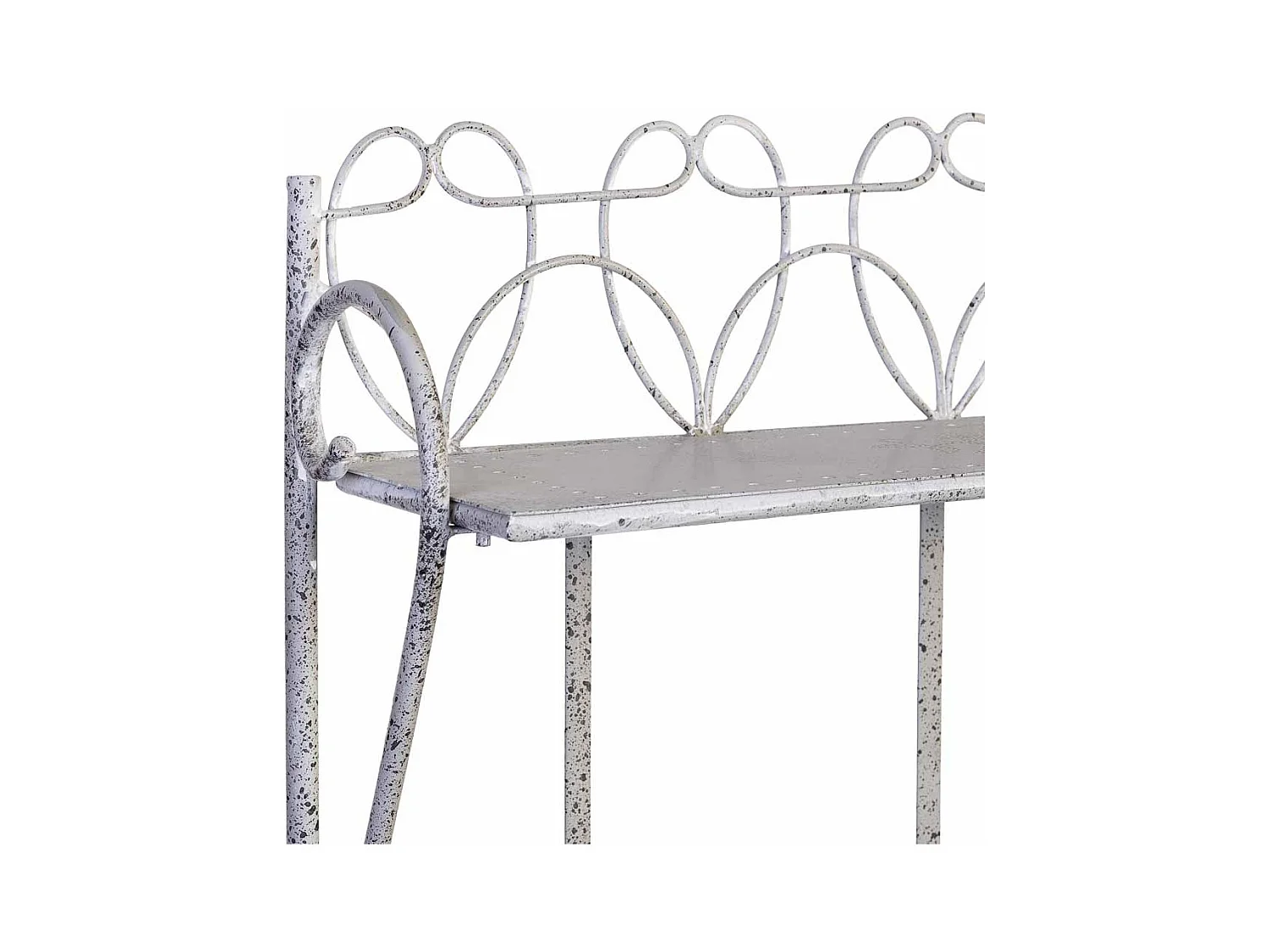 Étagère métallique d'exposition avec 2 étagères 90,81x36,83x158,12h cm