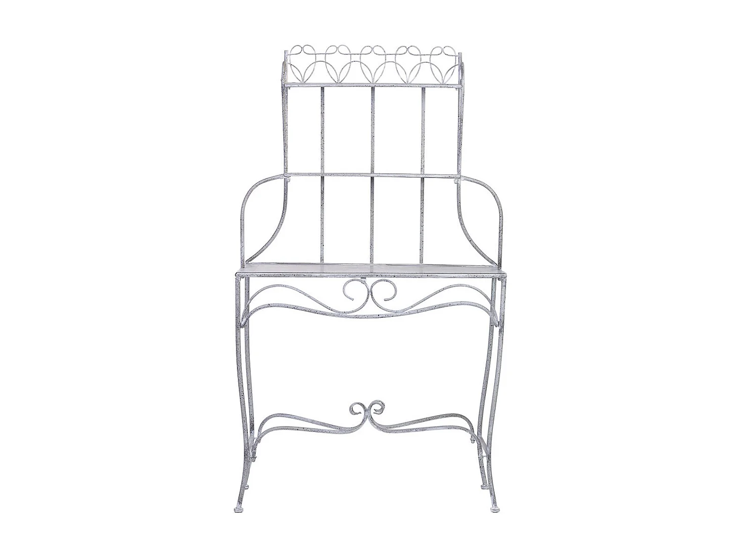 Étagère métallique d'exposition avec 2 étagères 90,81x36,83x158,12h cm